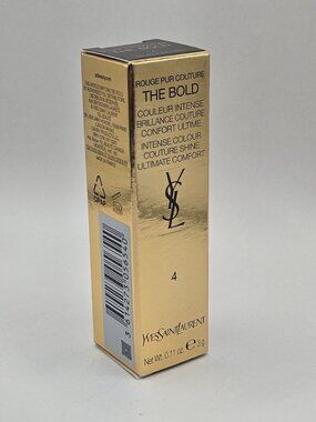 NEW YSL Rouge Pur Couture The Bold Lipstick - 4 Revenge Red 0.11oz/3g